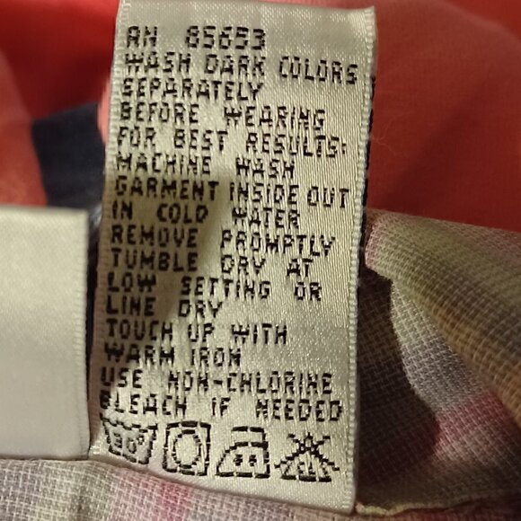 Napa Valley Pastel Plaid  Long Sleeve Shirt - Size Small - Picture 5 of 5